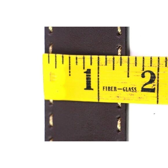 Anne Klein BROWN REAL LEATHER STITCH 1.5"Wd DRESS CASUAL WOMEN'S BELT Sz XL (I32 - Picture 11 of 16